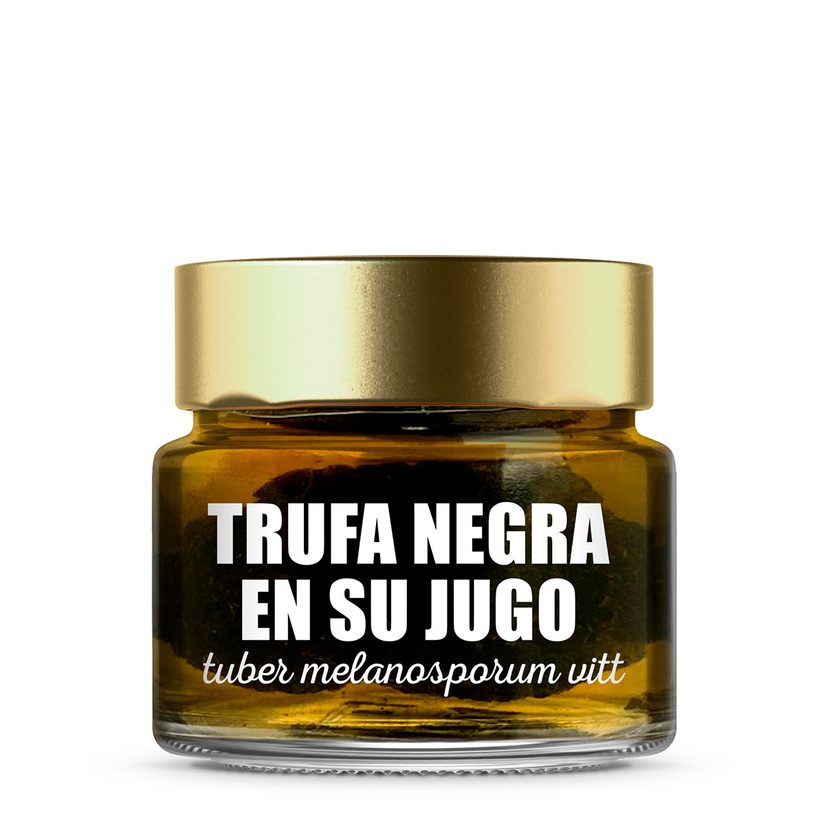 Trufa negra tuber melanosporum vitt en su jugo