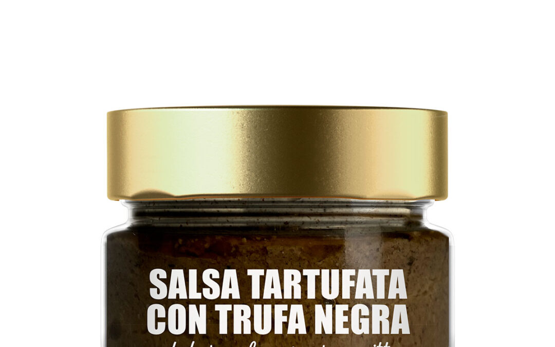 Salsa tartufata con tartufo nero tuber melanosporum vitt