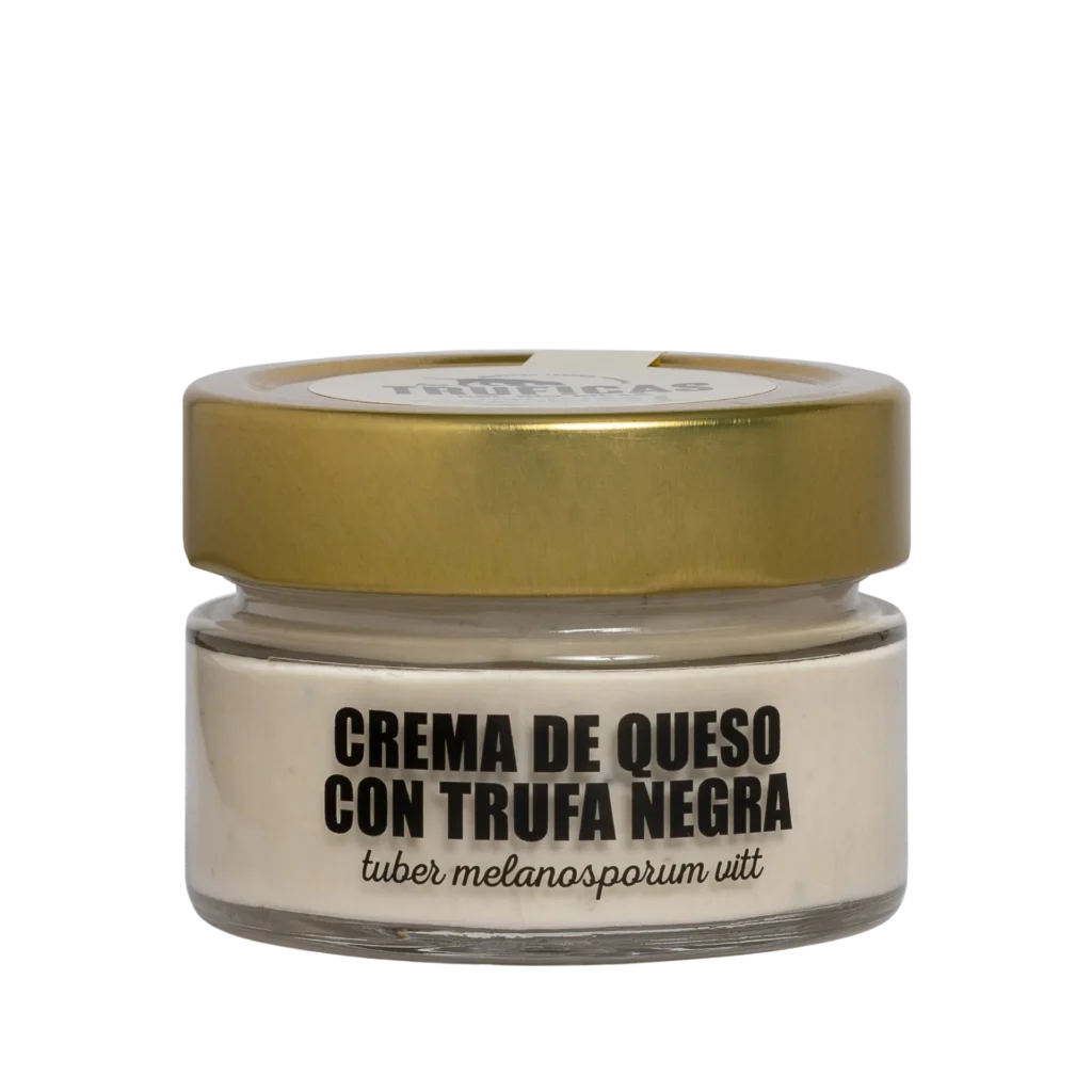 Tarro de crema de queso con trufa negra Tuber melanosporum de Truficas