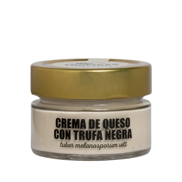 Tarro de crema de queso con trufa negra Tuber melanosporum de Truficas